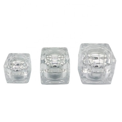 Cosmetic Containers Cream Round Crystal Acrylic Jar 5g 10g 15g 20g 30g 50g