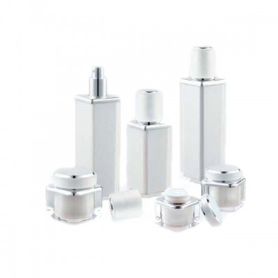 Square Cosmetic 15ml 30ml 50ml 100ml acrylic airless bottle